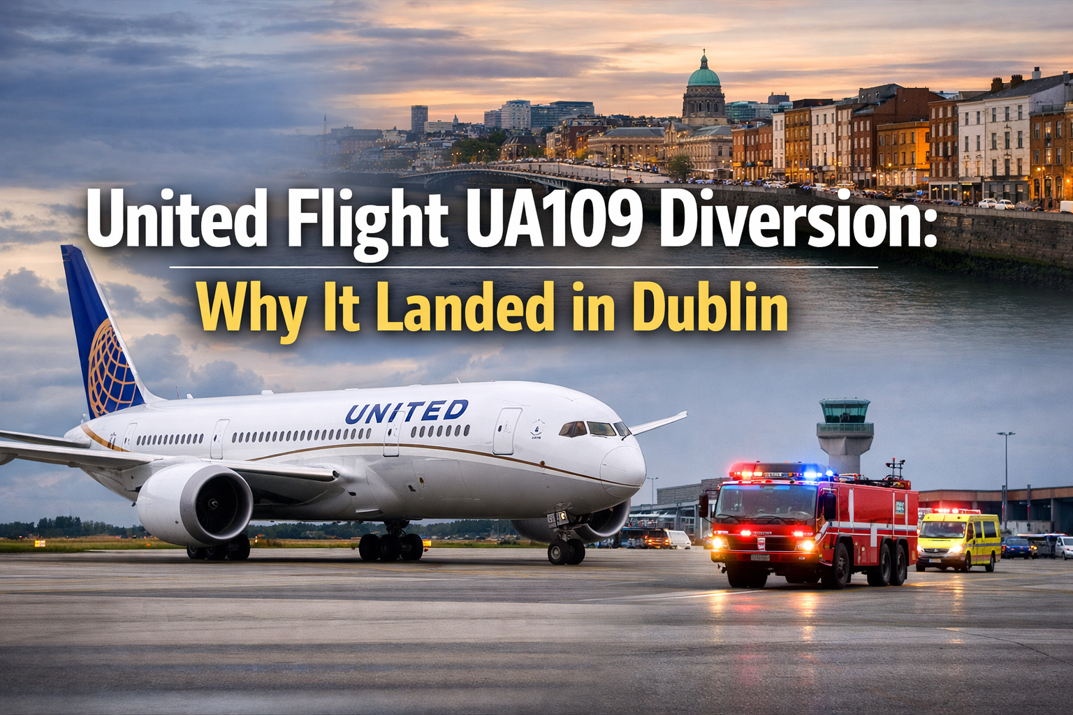 United Flight UA109 Diversion: What Happened Why It Landed in Dublin