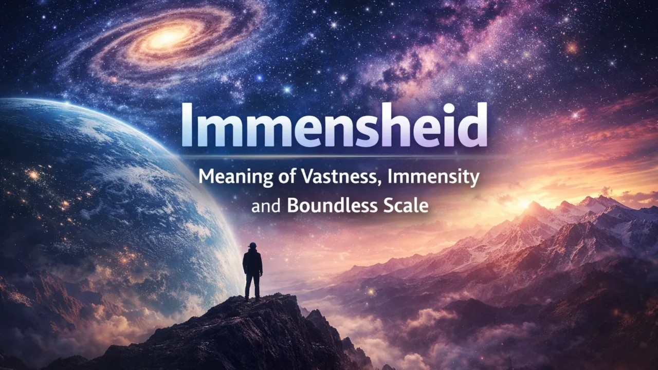Immensheid: Meaning of Vastness Immensity and Boundless Scale